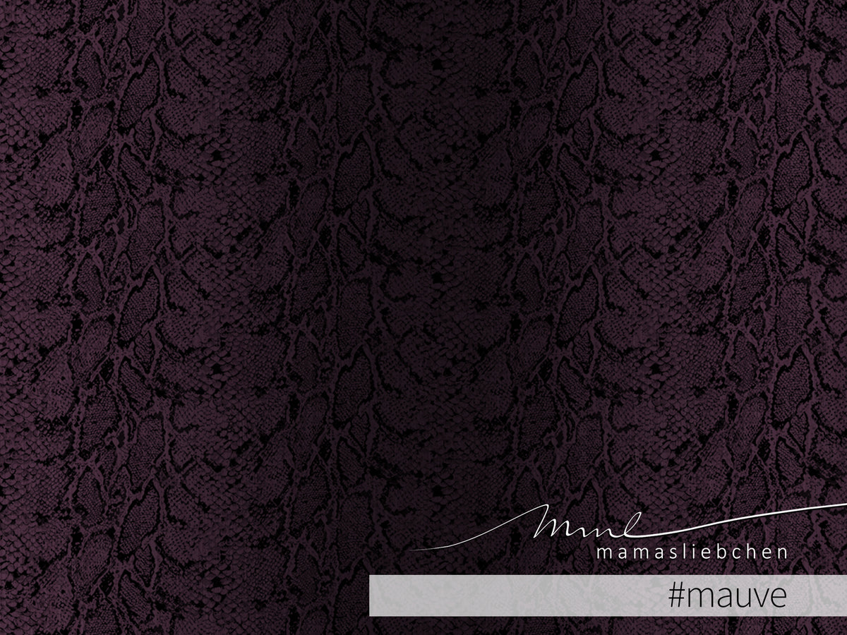 Jersey-Stoff "Snake #mauve" (0,25 m)