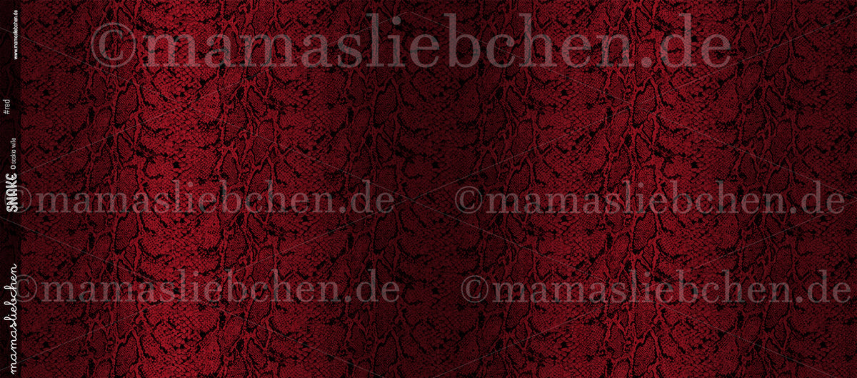 Jersey-Stoff "Snake #red" (0,5 m)