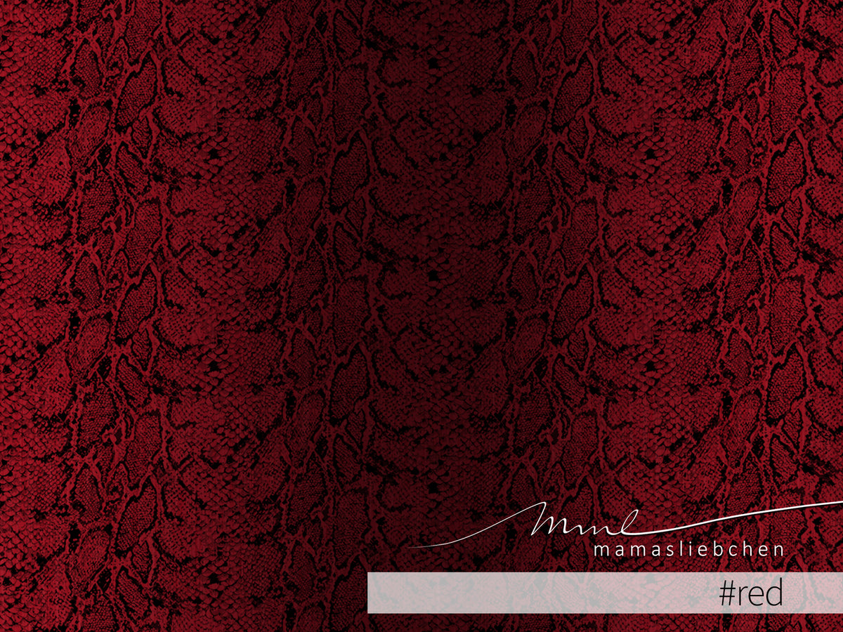 Jersey-Stoff "Snake #red" (0,5 m)