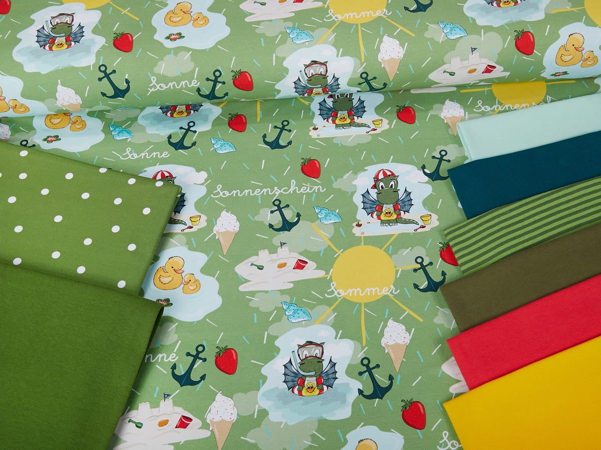 Jersey-Stoff "Sommerliebe Arvetti #green" (0,25m)
