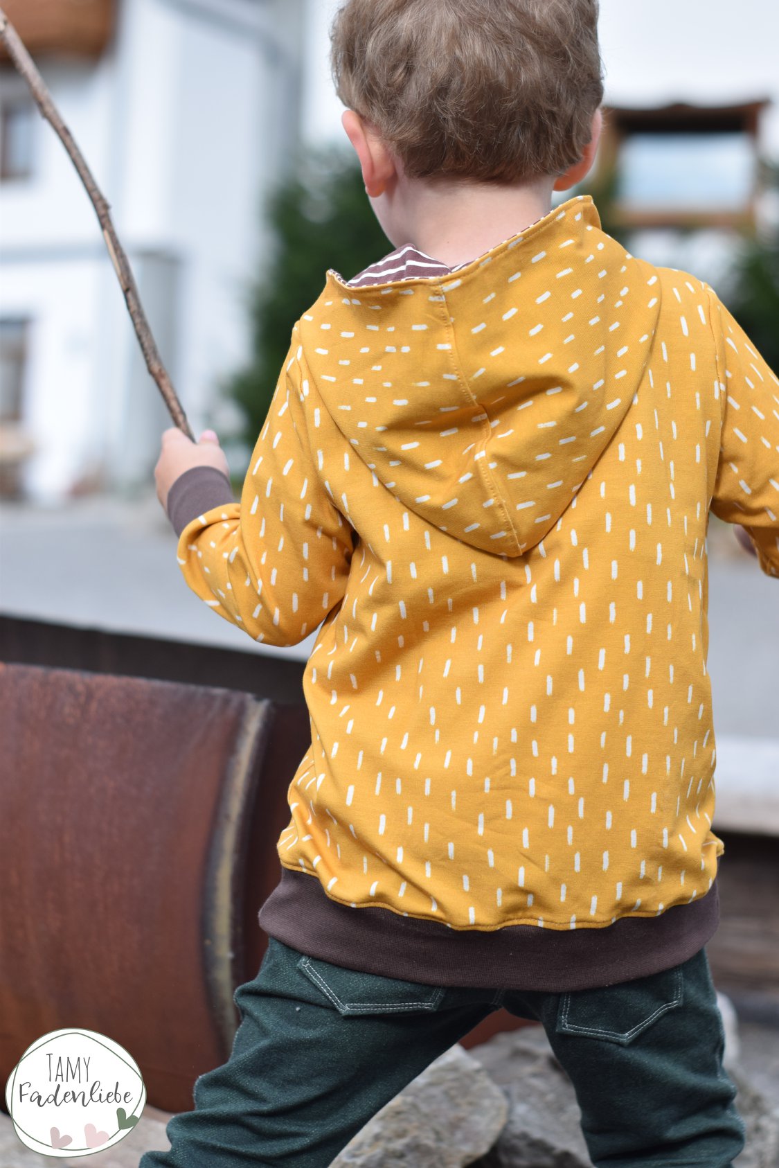 Jersey-Stoff "Spike #honey" (0,25m)