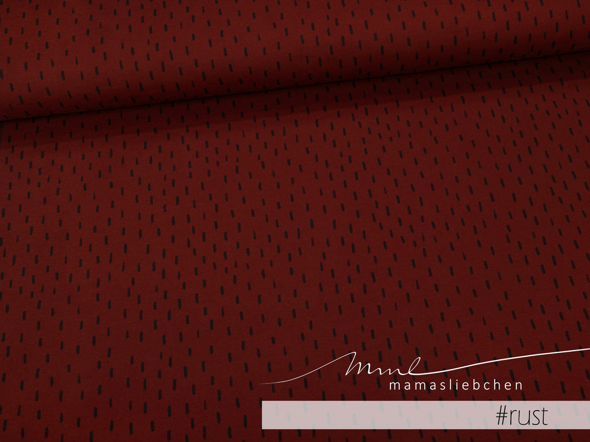 Jersey-Stoff "Spike #rust" (0,25m)