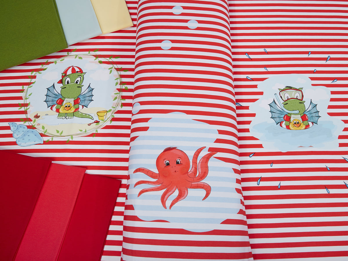Jersey-Stoff "Summer Arvetti #red" (1Panel/ ca.0,65m)