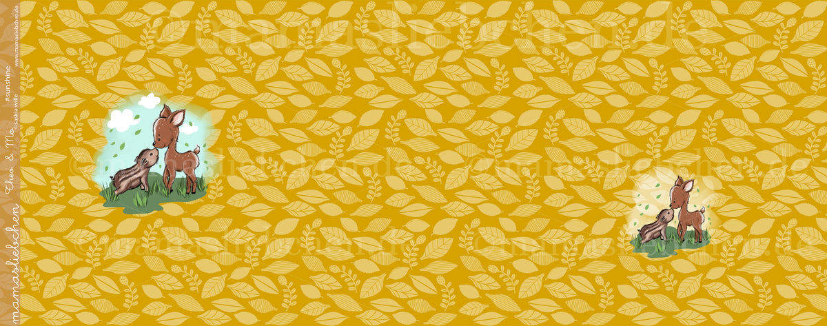 Jersey-Stoff "Theo & Mo #sunshine" (1Panel/ ca.0,65m)