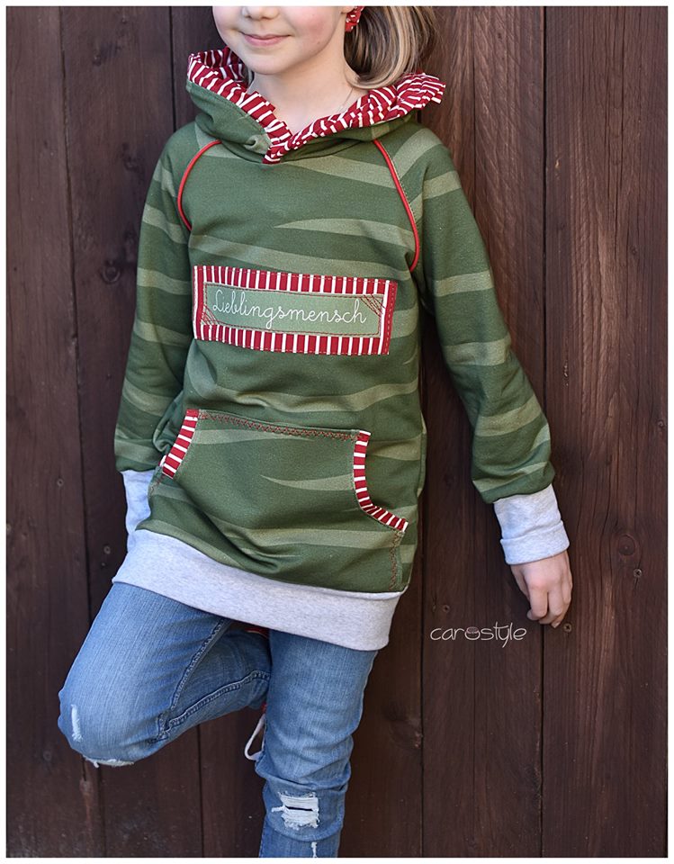 Jersey-Stoff "tigerwaves #olive" (0,5m)
