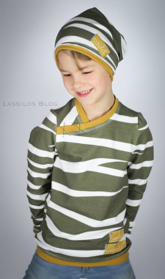 Jersey-Stoff "tigerwaves #taupe" (0,5m)