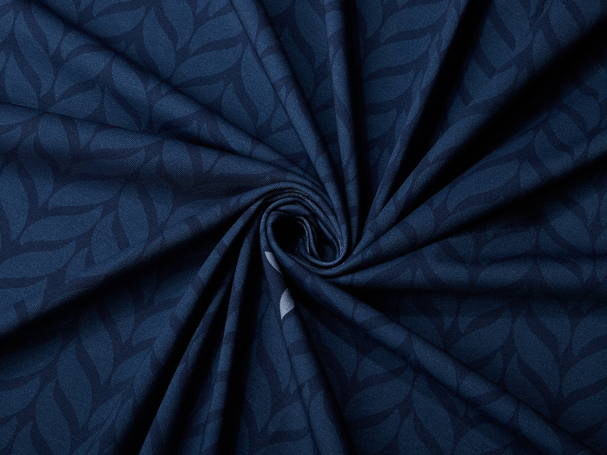 Jersey-Stoff "trailing leaves #night" (0,5m)