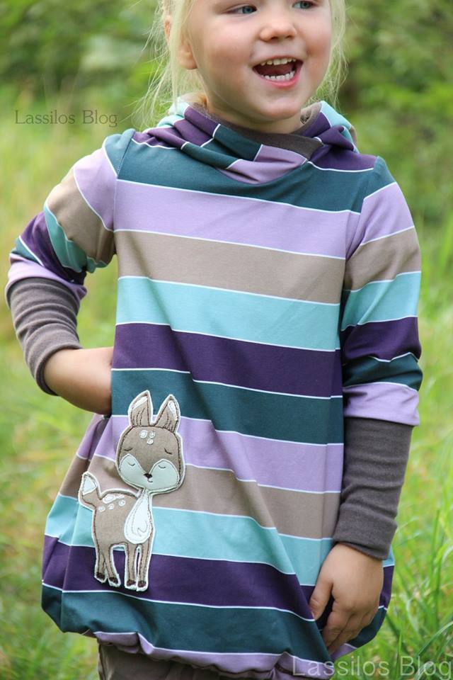 Jersey-Stoff "widestripes #violet (0,5 Meter)