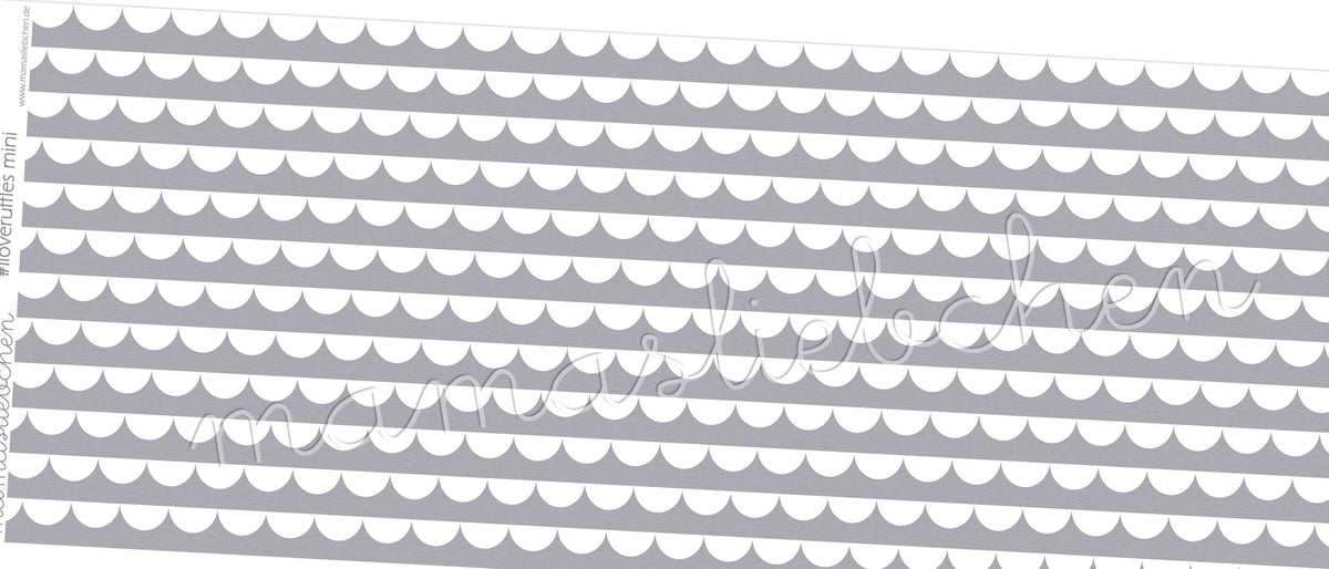 Lycra-Stoff "iloveruffles mini #gray" (0,25 Meter)
