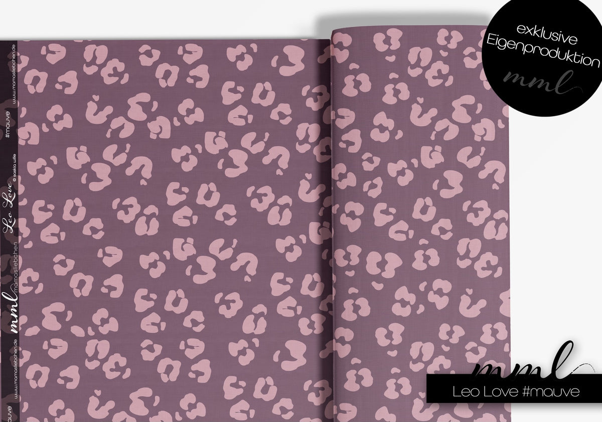 SoftTouch Jersey-Stoff "Leo Love #mauve" (0,25m)