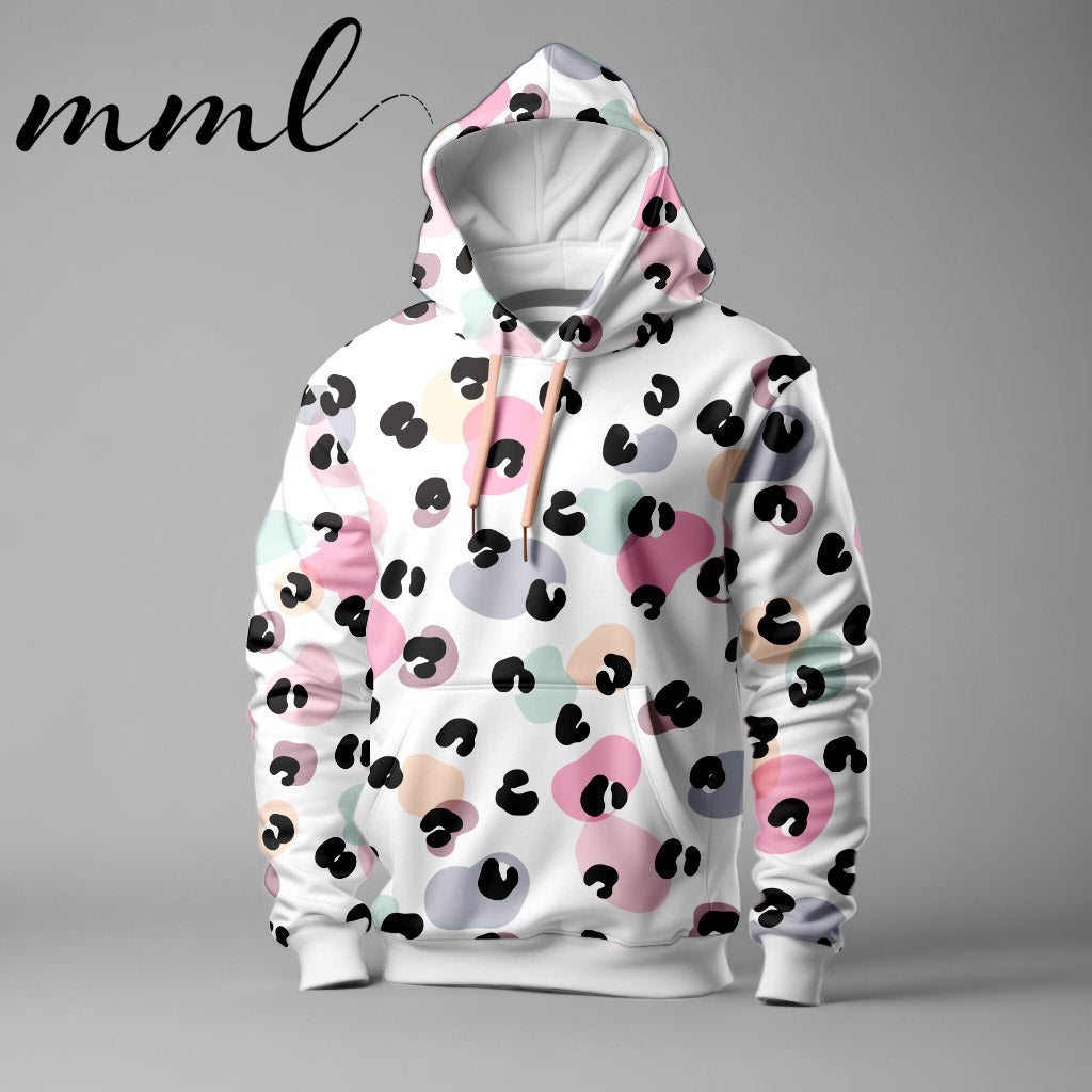 Vorbestellung! SoftTouch Sommer-Sweat Stoff "Party animals #pastell" (0,25m)
