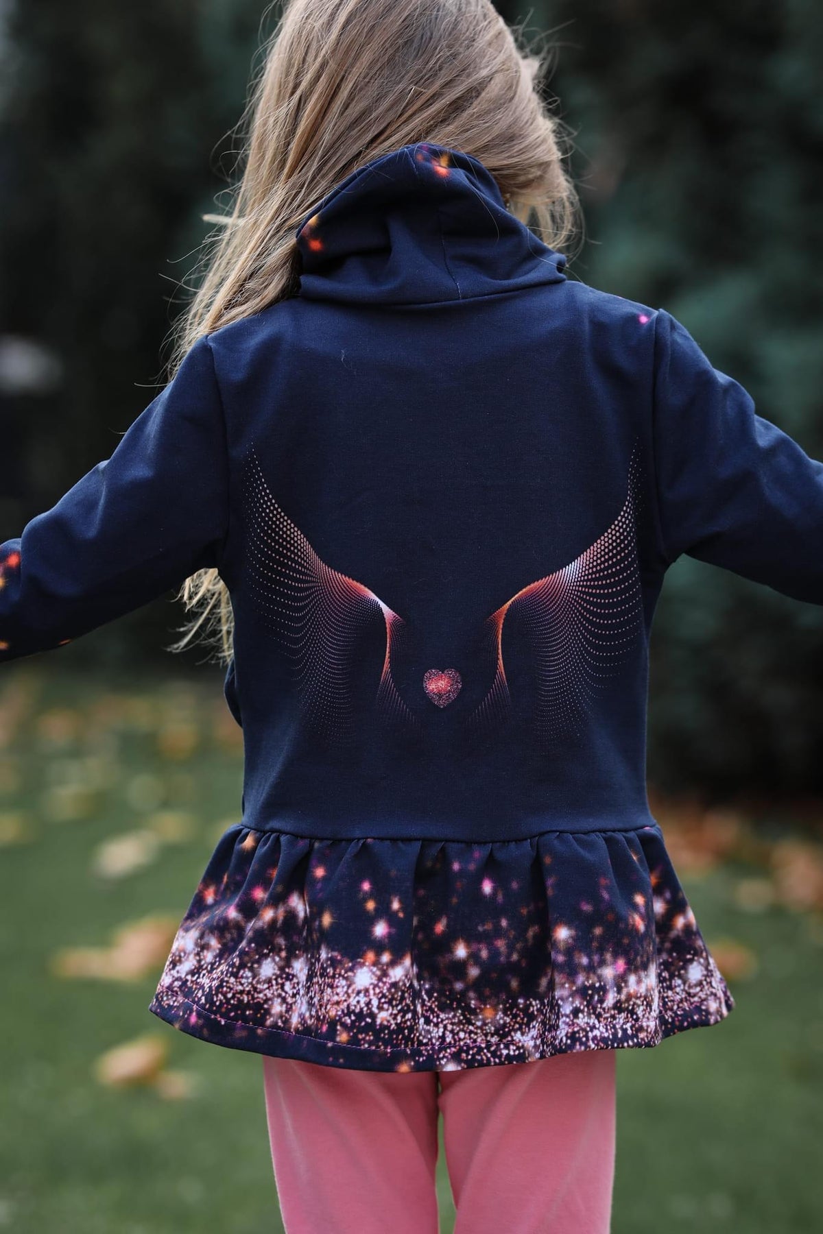 Sommer-Sweat-Stoff "angel #blue" (Panel ca 1,0m)