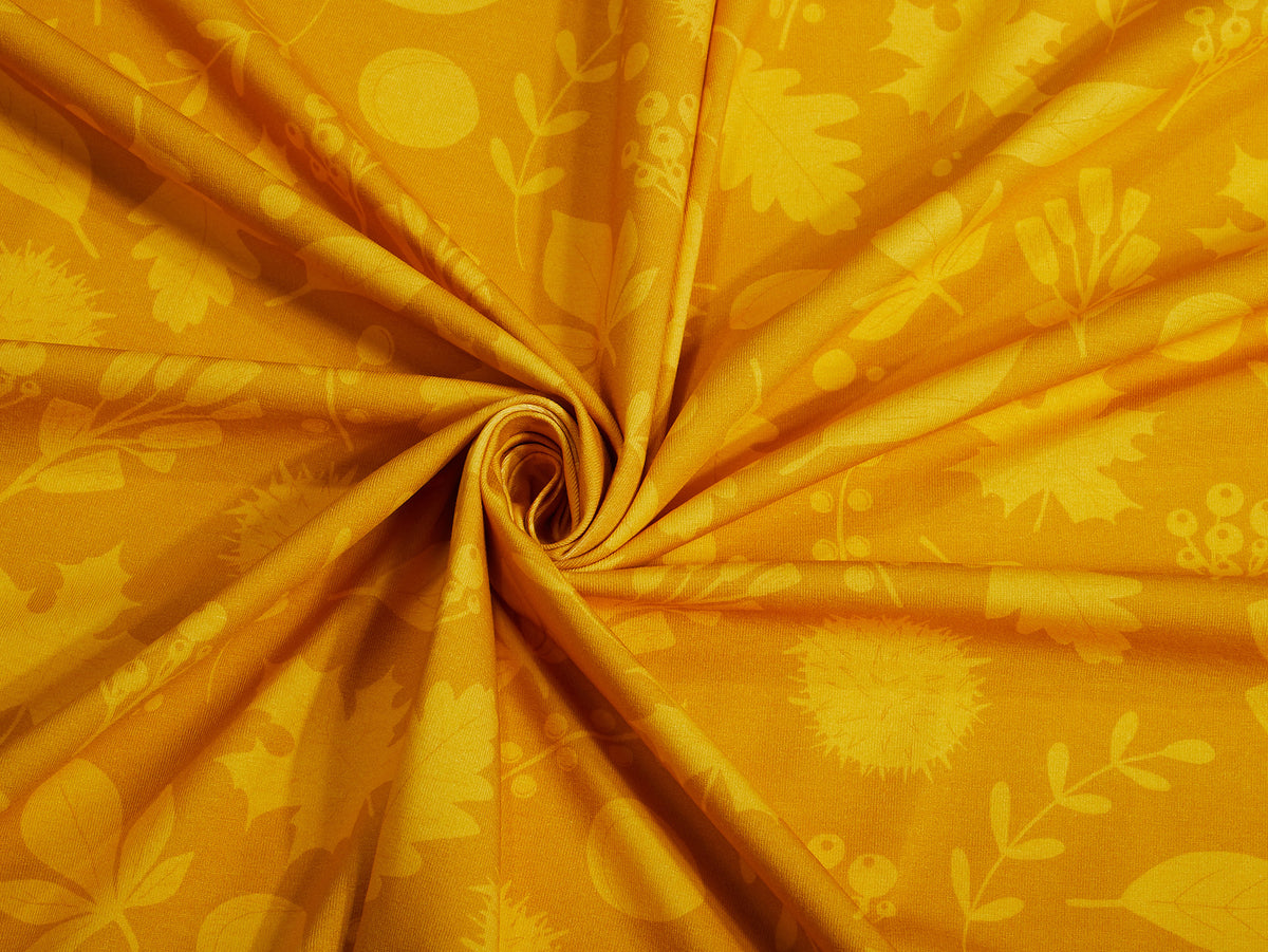 Sommer-Sweat-Stoff "autumn #honey" (0,25m)