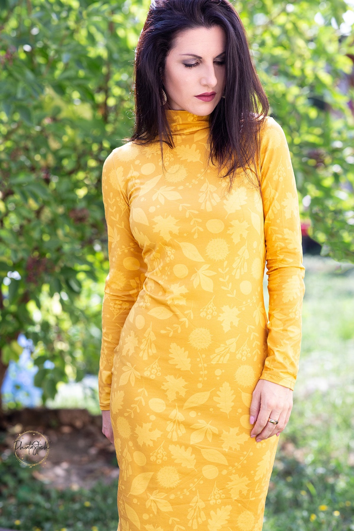 Sommer-Sweat-Stoff "autumn #honey" (0,25m)