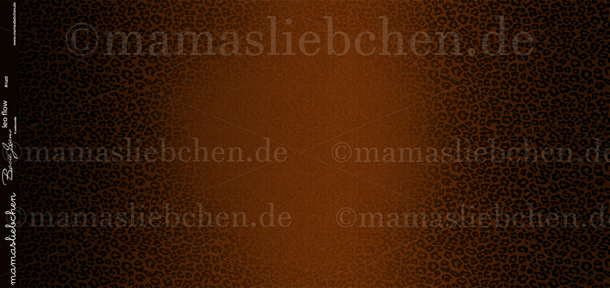 Sommer-Sweat-Stoff "Basic Jeans leo flow #rust" (0,5m)