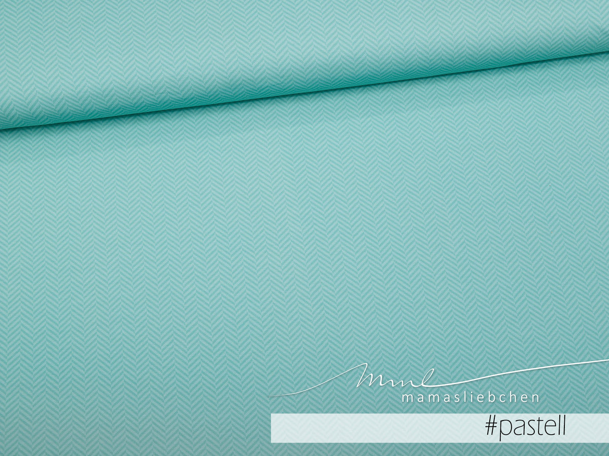 Sommer-Sweat-Stoff "fishbone #pastel" (0,5m)