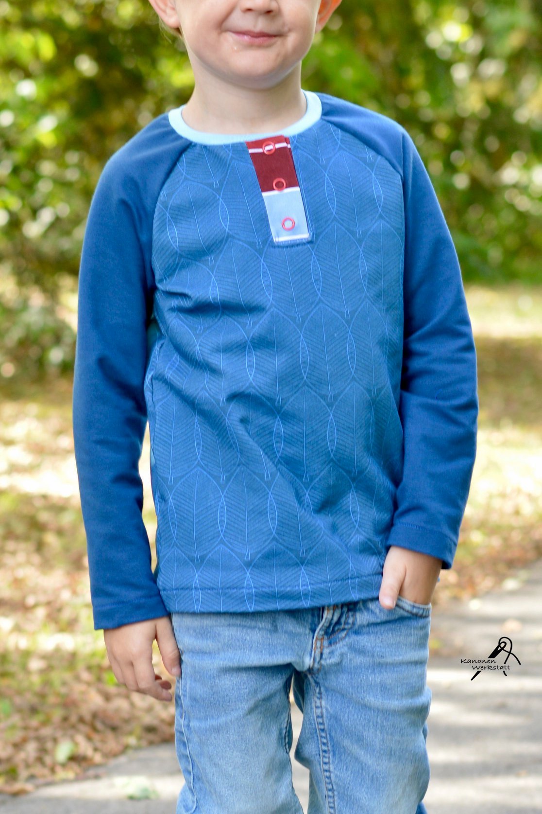 Sommer-Sweat-Stoff "Herbst-Mellows #jeans" (0,25m)
