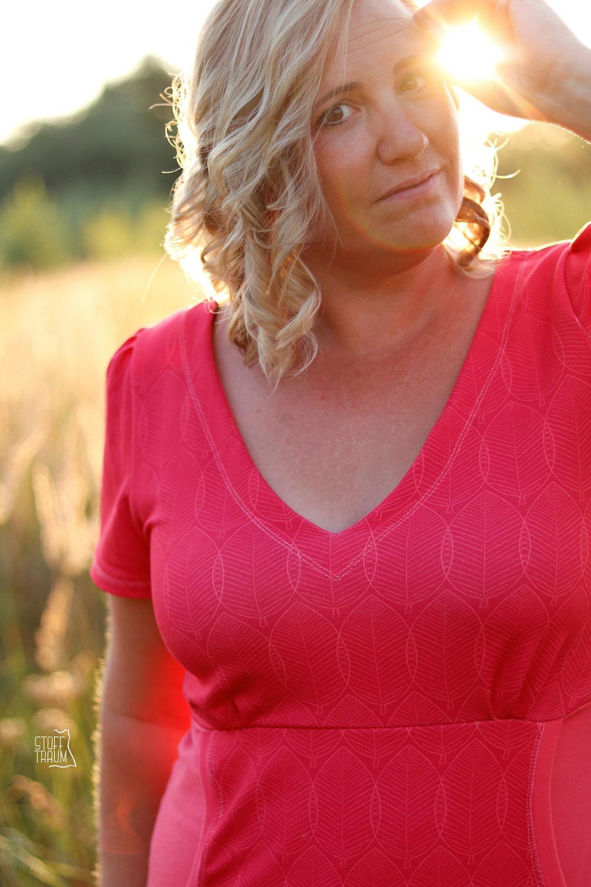 Sommer-Sweat-Stoff "Herbst-Mellows #pinky" (0,25m)