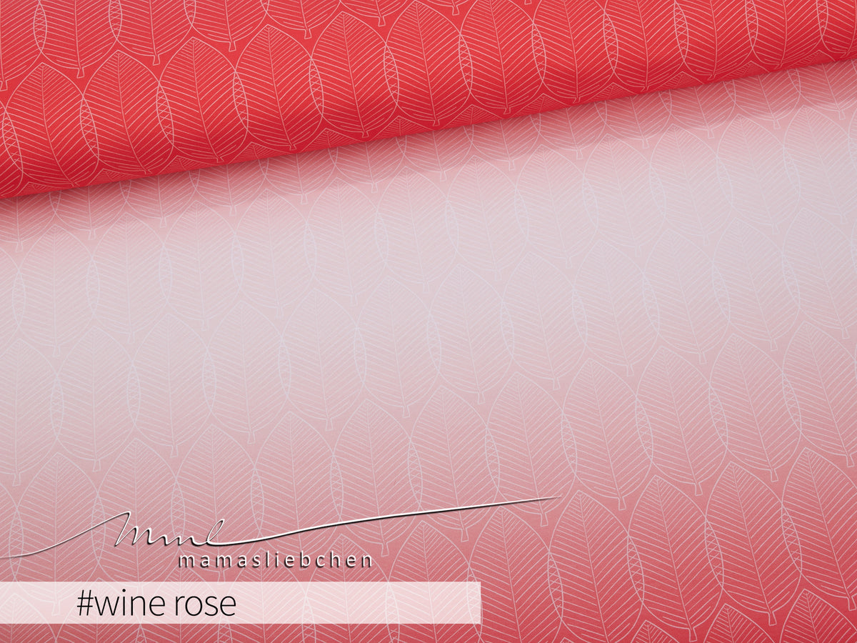 Sommer-Sweat-Stoff "Mellow flow #wine rose" (0,25m)