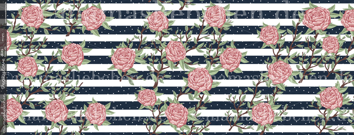 Sommer-Sweat-Stoff "Peonylove dots #night" (0,25m)