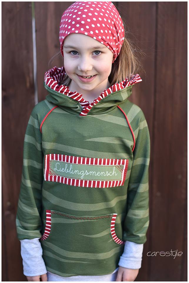 Sommer- Sweat-Stoff "tigerwaves #olive" (0,5m)