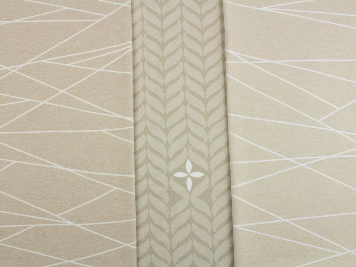 Jersey-Stoff "trailing leaves #taupe" (0,5m)