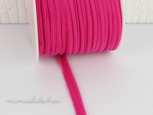 Baumwolljersey- Paspel (0,9mm) #fuchsia (1,0 m)