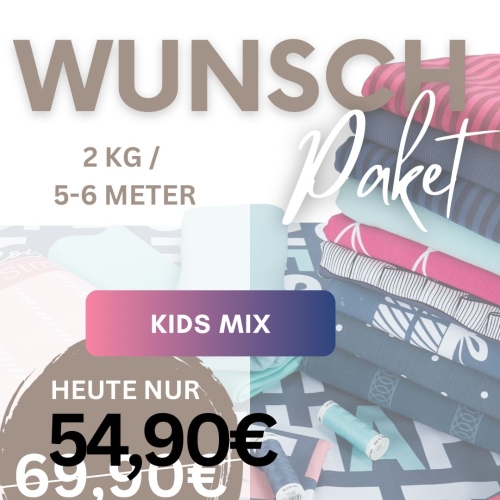 Wunsch-Paket Musterdruck Box Mix (ca. 2 kg, ca. 5-6m)